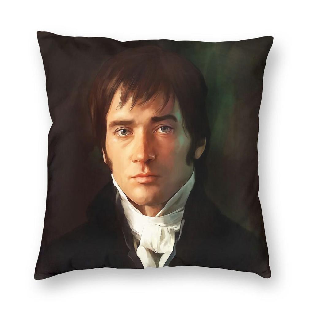 Pride And Prejudice Mr Darcy Square Pillowcase Polyester Linen Velvet Printed Zip Decor Throw Pillow Case Bed Cushion Cover