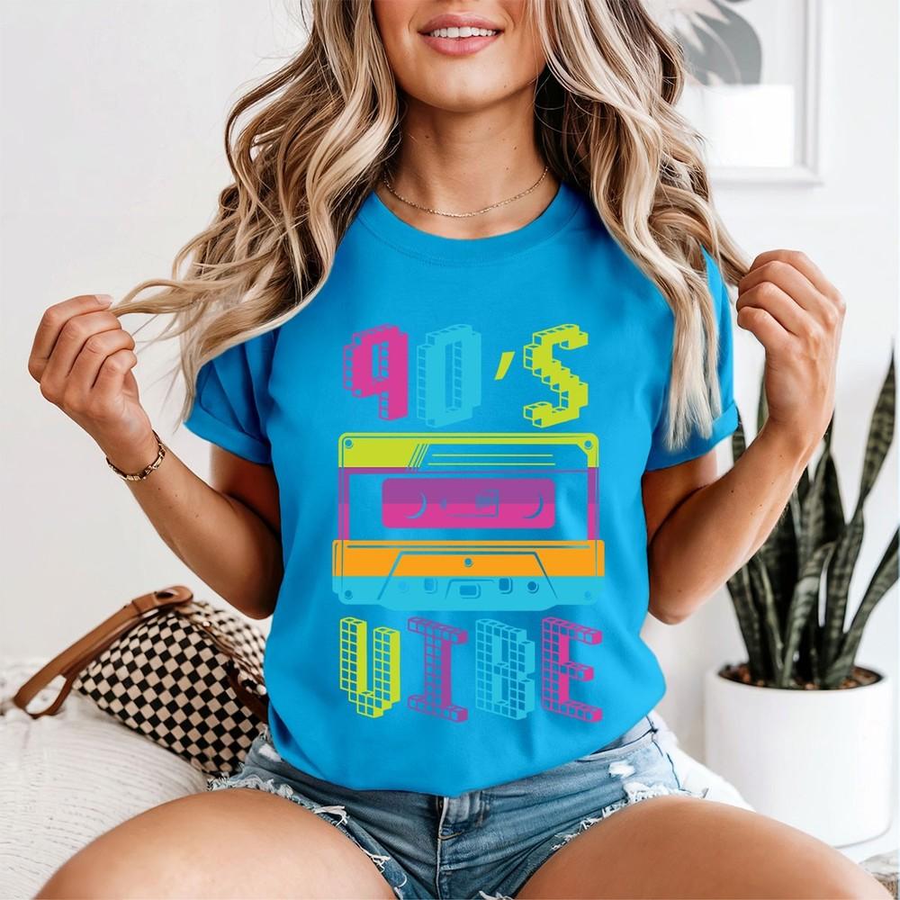 90s Vibe Retro Cassette Tape Unisexs Graphic Tee Pop Culture