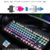 DIGIBLUSKY Mechanical Gaming Keyboard with Blue Switches, Typewriter-Style, Wired, Illuminated Backlit, Retro Design, Tenkeyless, Compact, US Layout,
