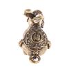 Chinese  Year Antique Solid Copper Zodiac Lucky Rabbit Statue Ornament Vintage Copper Key Chain Figurine Decoration