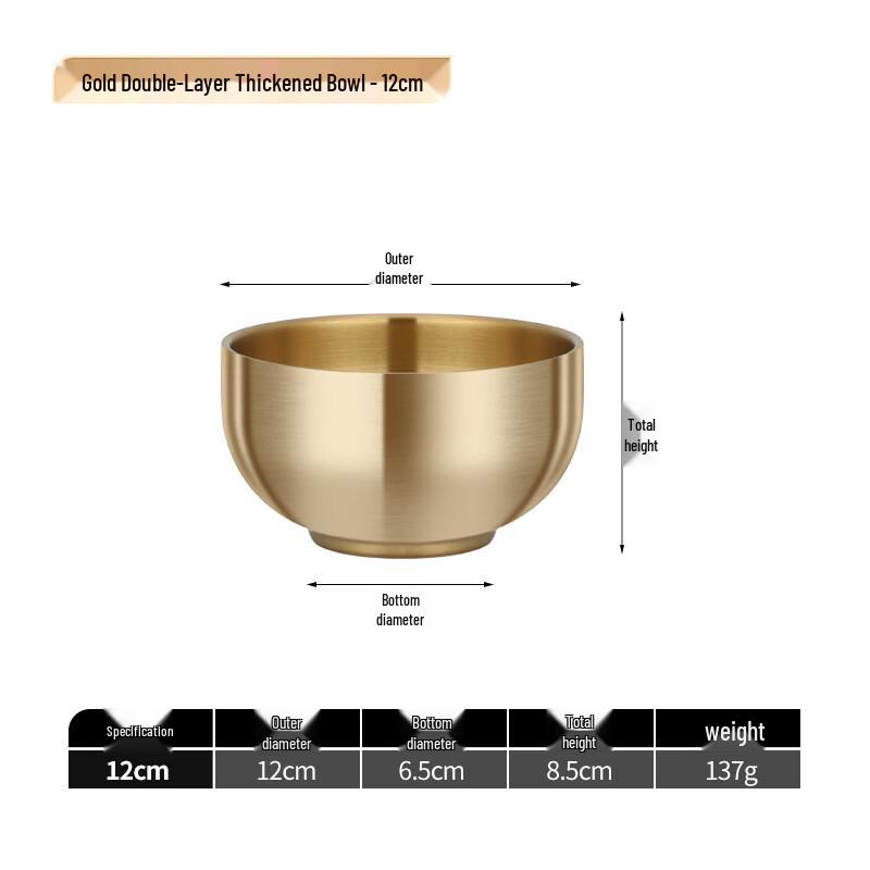 ZISIZ 304 Stainless Steel Insulated Rice Bowl Set