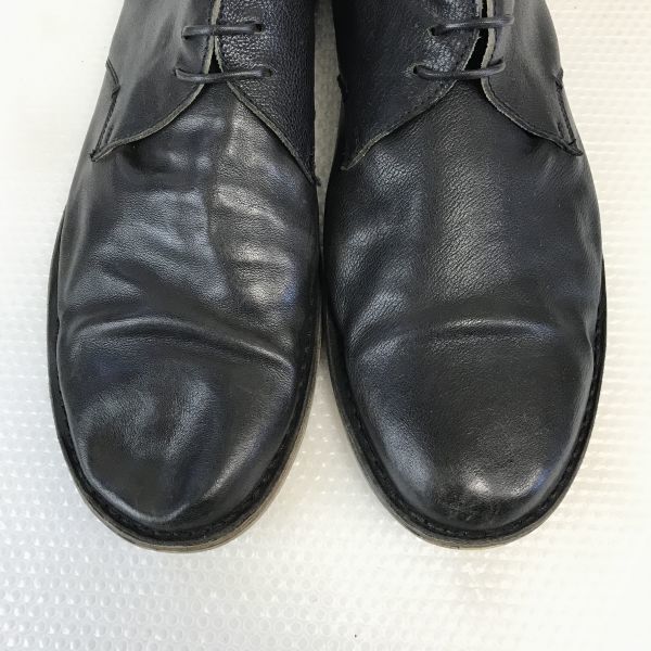 BARNEYS N.Y. Italy Leather Plain-Toe Dress Shoes Men’s 13M 30.5-31.0 Black(USED)