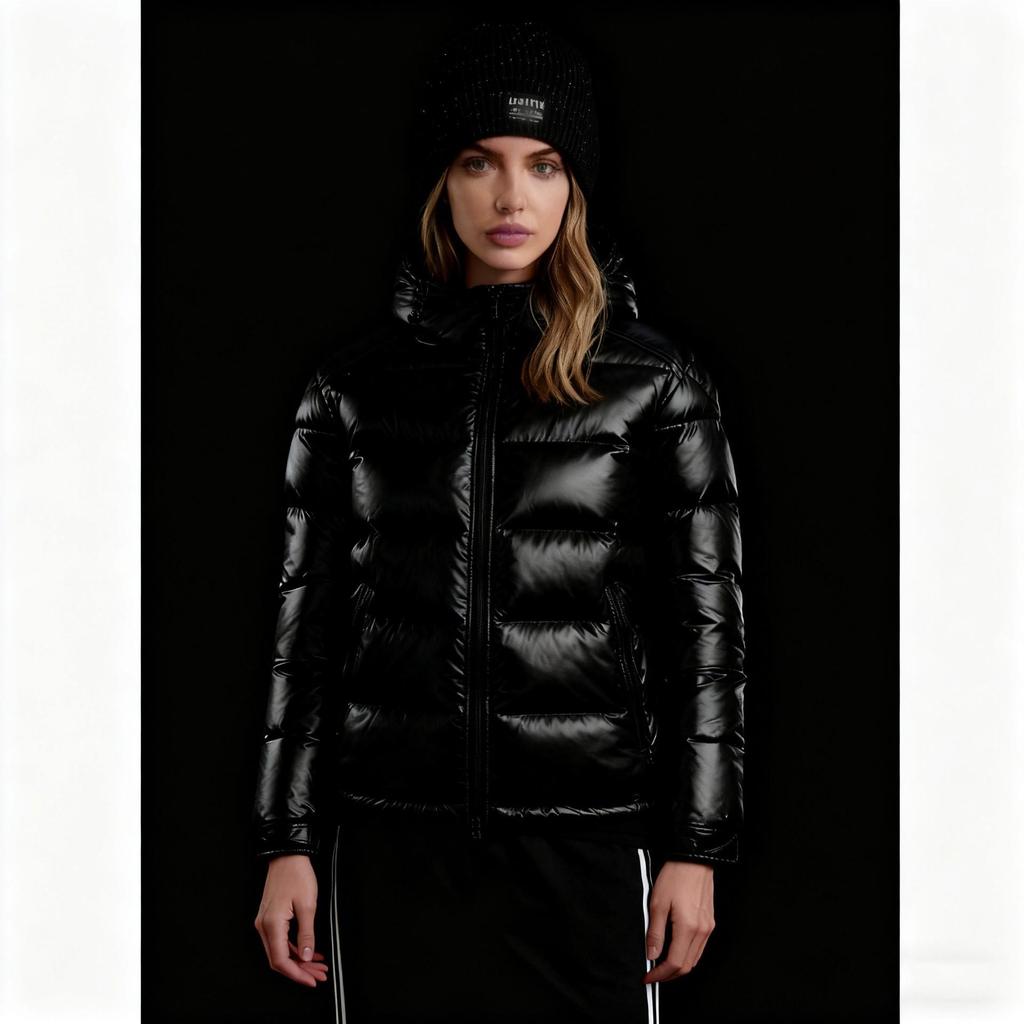 Veste doudoune unisexe Mengjia Maya à rayures colorées - Coupe-vent, résistante au froid, vêtement d'hiver tendance