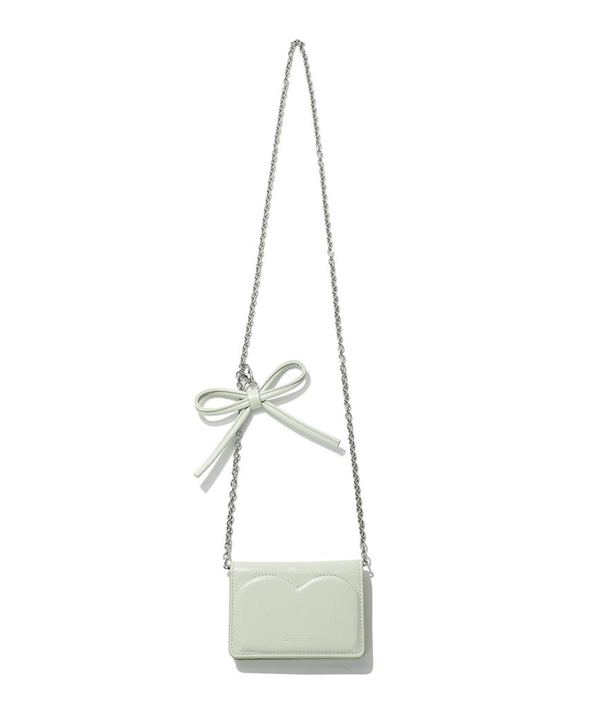 Covernat Woman Clover Heart Keyring Card Wallet Mint