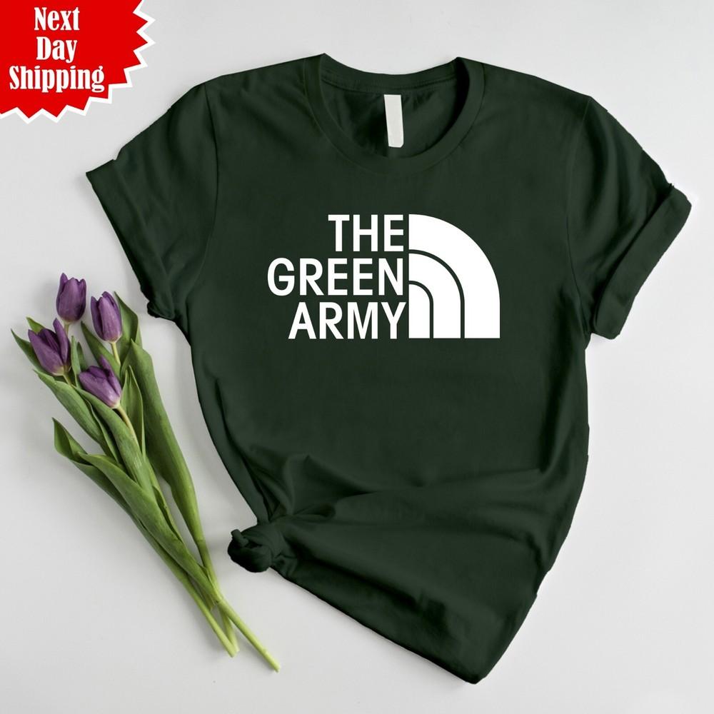 

Plymouth Argyle Football T Shirt Printed The Green Army Men Short Sleeve Tee Top 4XL