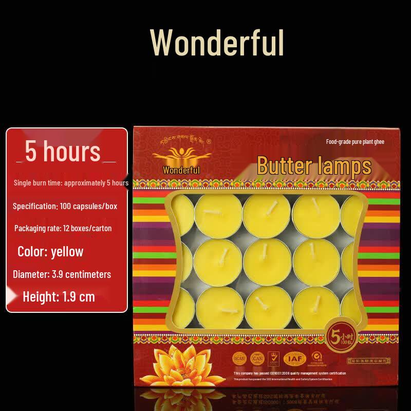 LIEI Buddhist Offering Smokeless Butter Lamps