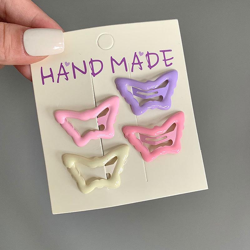 

Новые заколки для волос макаронных цветов - Милые дизайны со звездами и сердечками для женщин и девочек