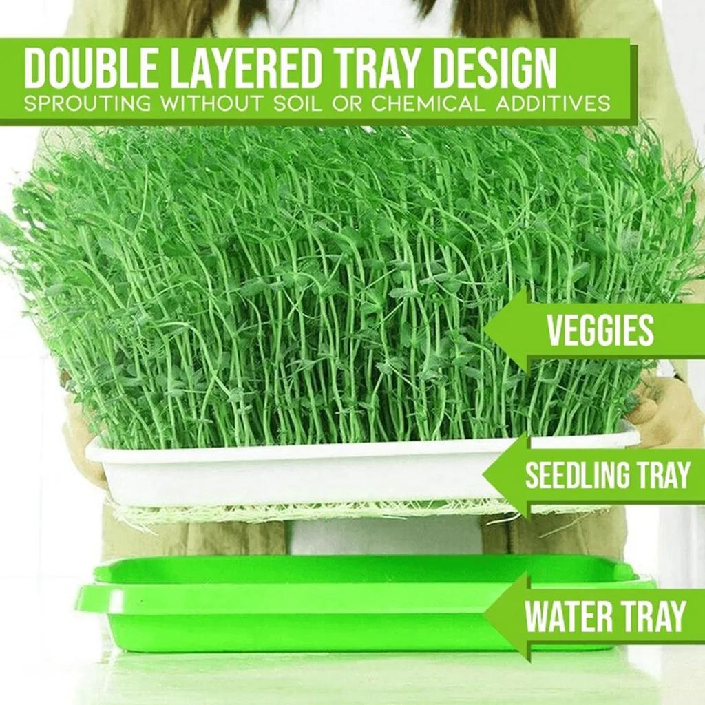 Microgreens Sprouter Tray Hydroponic / Sprouting Tray For Sprout Hagebruk Hydroponic Systems Tray Garden Nursery Potted