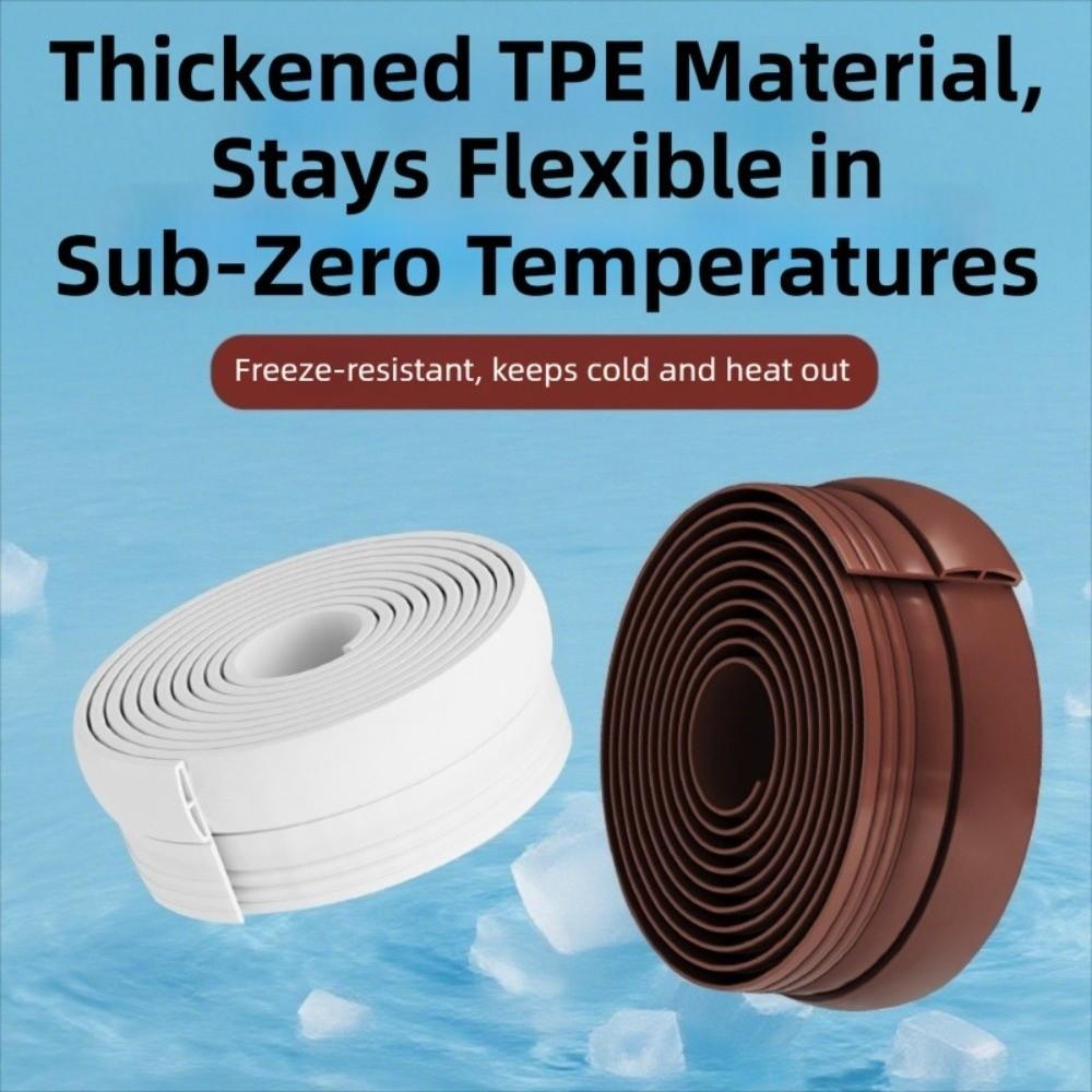 Self Adhesive Door Bottom Seal TPE Door Sweep Flexible Gap Filler  Indoor Use