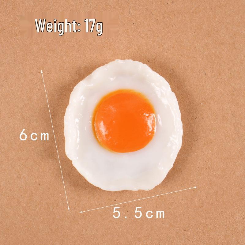 

Creative Fried Egg Toy Magnet - Food Simulation Prop