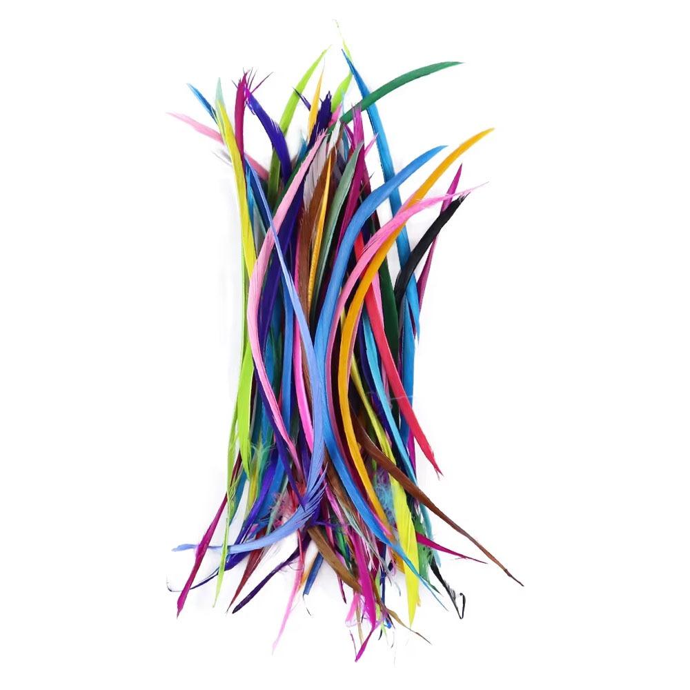 50Pcs 13-17cm Colorful Goose Feathers Softness Lightweight Natural Goose Feathers Plumes