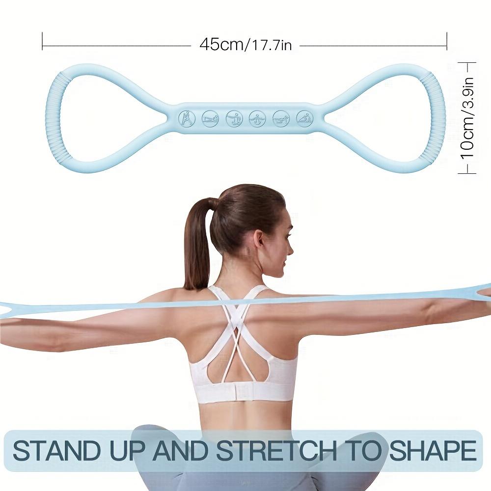 Silicone Resistance Bands Set Non-Slip Medium Tension Stretch Straps for Fitness Yoga Strength Training Home & Outdoor Exercise Equipment