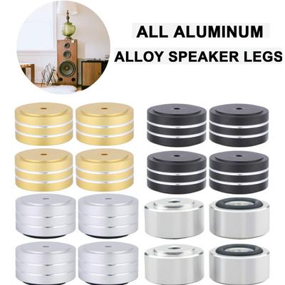 4 Pcs HIFI Speaker Spikes Stand Feet Pad Anti-Slip Speaker Isolation Stand Feet Pad Isolation Absorb Shock Amplifier Base Feet