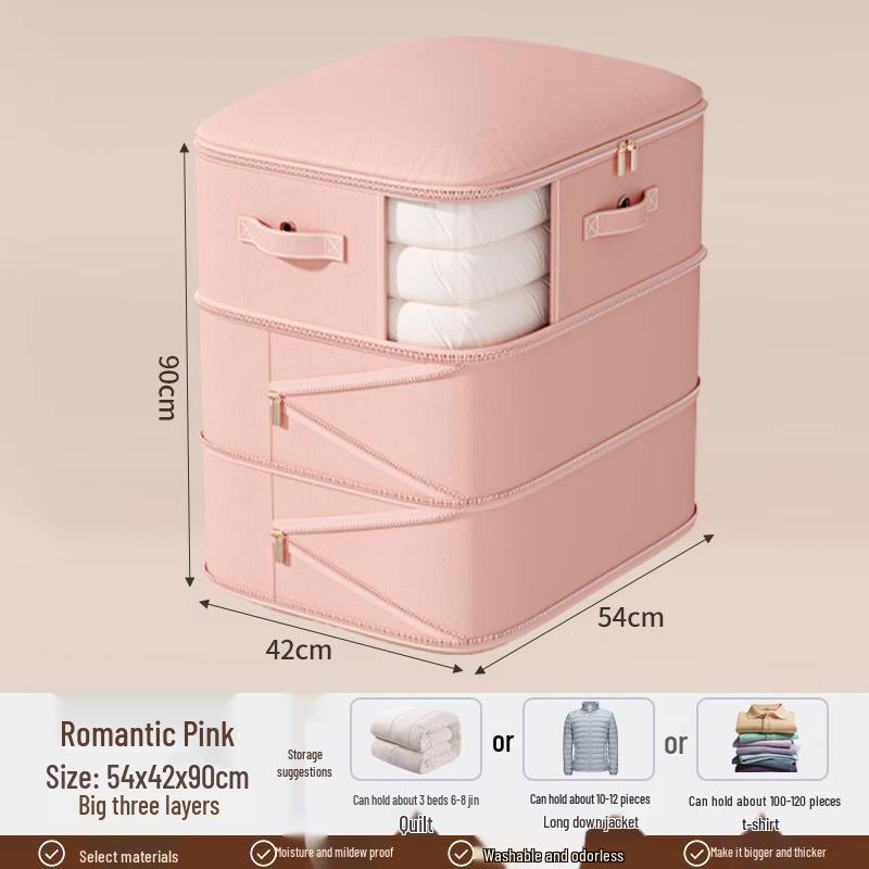 Large Capacity Transparent Vacuum Storage Bag for Down Jackets and Quilts