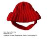 Red Knitted Dog Hat Winter Warm Pet Dog Hat Knit Yarn Cap