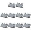 10pcs New ASK1EN DIN Rail Mount 6.3A 500V Fuse Holder 4mm2 Cable Gray Terminal Block