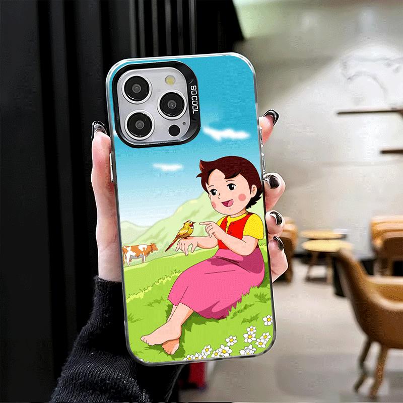 

Heidi Cartoon Cute Shockproof Phone Case for iPhone 17 Air 16 16E 15 Pro Max 14 Plus 13 Mini 12 Back Cover Anti Fall Fundas iPhone 17