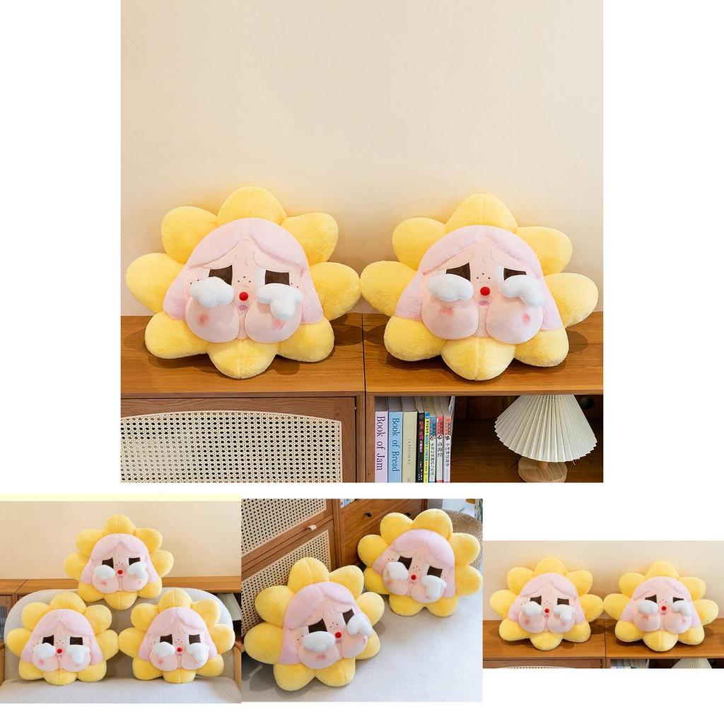 Flower Shy Girl Plush Pillow Super Soft For Living Room Hugging And Watching Tv**