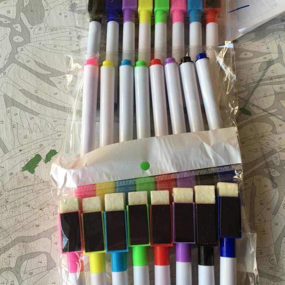 8 Colors Whiteboard Marker Odor-free Non-toxic Marker Pens