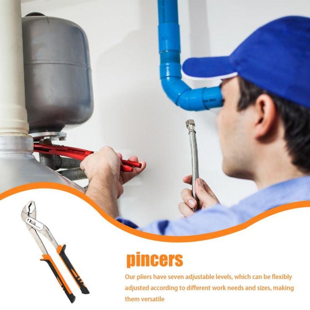 Quick-release End Nippers Adjustable Opening Water Pipe Clamp Pliers Water Pump Pliers  Wrench