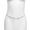 Sexy Beach Vacation Imitation Pearl Shell Body Chain, Simple Rice Bead Beaded Waist Chain For Women