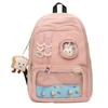 School bag, student bag, large capacity, shoulder back, high value backpack, new primary school students simple and cute pain bag