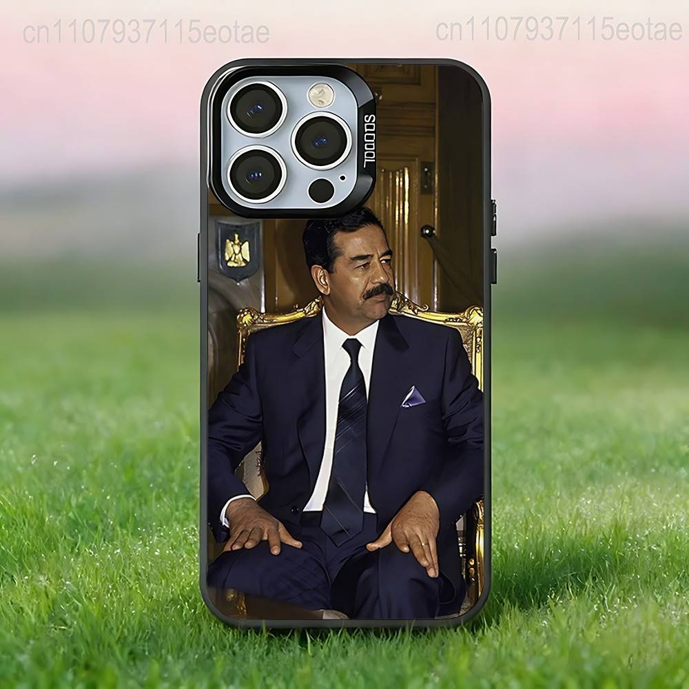 S-Saddam H-Hussein Phone Case For iPhone 17,16,15,14,13,12,11,Pro,XS,Max,Plus,Mini,SE4,E Black Matte Shockproof Cover