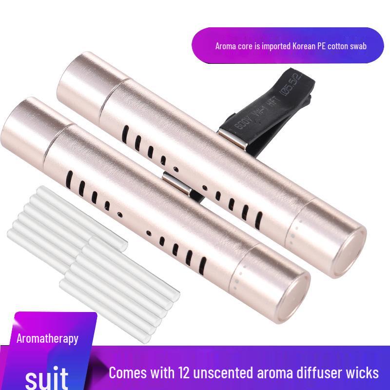 Metal Car Aromatherapy Vent Clip: Solid Perfume Ornament & Fragrance