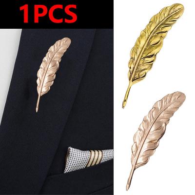 1 bucă broșă cu pene tendință de modă retro bărbați pardesiu cămașă costum de decorare broșe accesorii de îmbrăcăminte bijuterii cadouri de petrecere