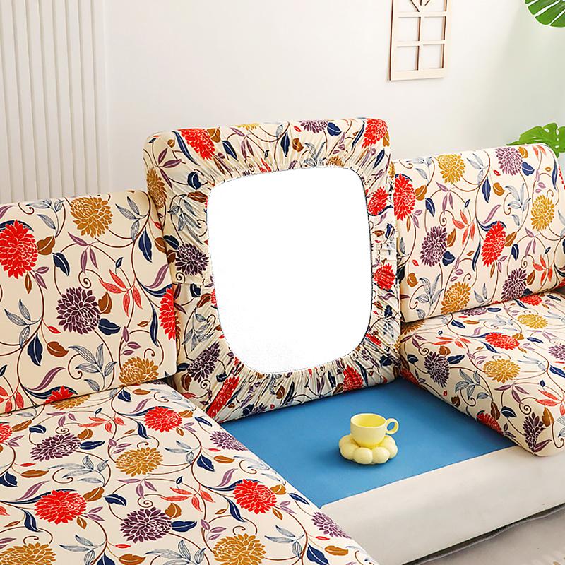 Newest Floral Sofa Seat Cushion Cover Non-Slip Chair Cover Stretch Sofa Cover For Living Room Replacement For Individual Cushion