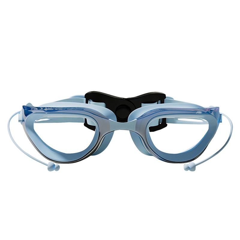 Unisex Silicone Waterproof HD Swim Goggles Set for Competitive Swimming
