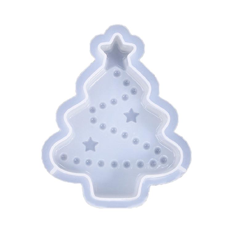 Christmas Tree Silicone Moulds Castings Molds Plaster Molds Scented Candle Molds Ornament for Chocolate Cake Decorations