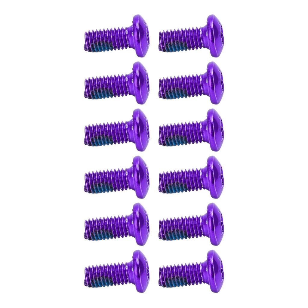 BOLANY 12pcs Mountain Bike Disc Brake Rotor Bolts Screws Alloy Steel Disc Rotor Screws