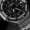 CASIO Men Liquid Crystal/Analog Dual Display Series Black Watch GA-2100-1A-