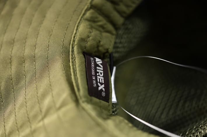 Avirex Safari Hat Outdoor Cap Size Khaki Men's Adventure/Mountain (17158300), Water-Repellent, (7987988) (JP, Chart, 57.0 Cm, 59.0 Cm, (Regular Size))