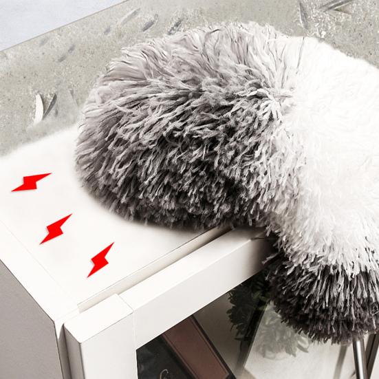 Plumero de Limpieza de Microfibra Telescópico Mango Largo Herramienta Multifuncional para Quitar el Polvo de Mano