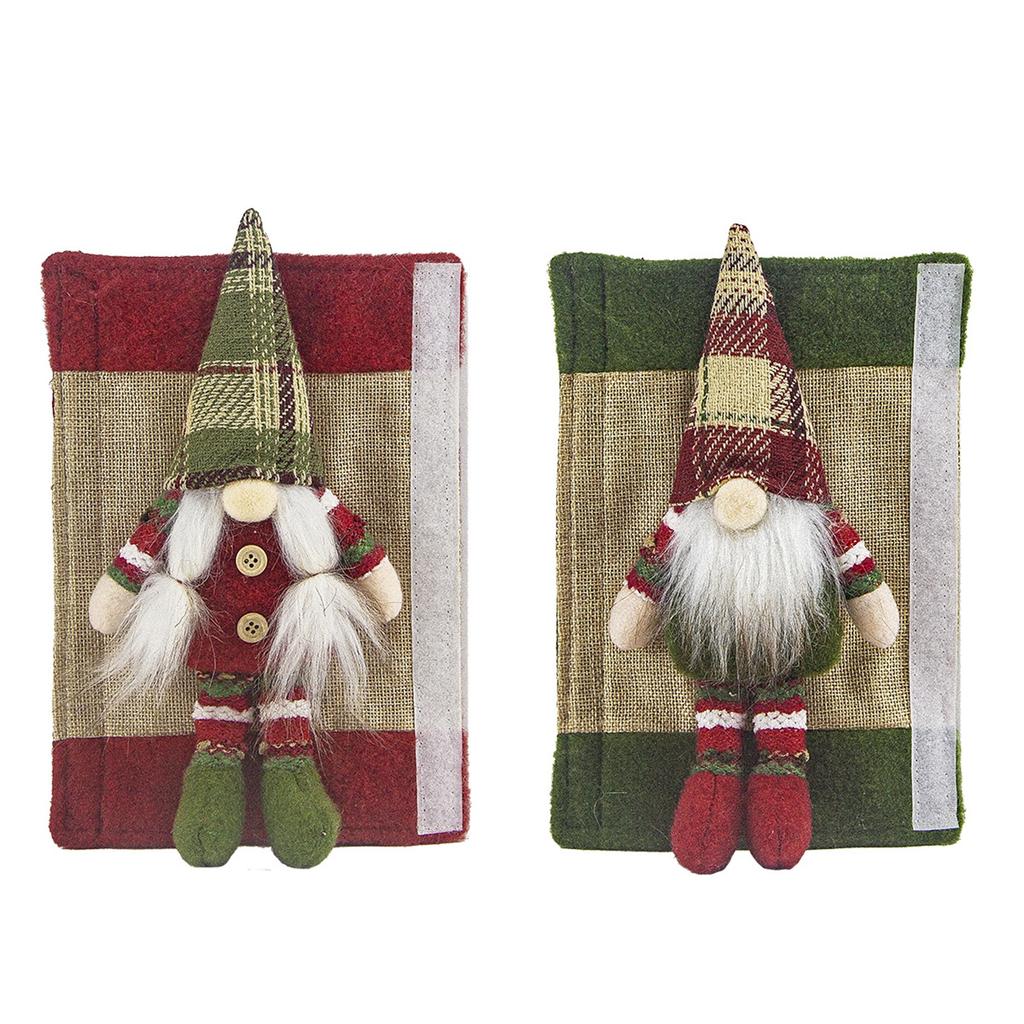 Christmas Decoration Faceless Elderly Refrigerator Cover Cute Faceless Doll Protective Cover Furniture Home Decoration