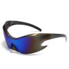 Non-polarized Classic Fashion Punk Women Alien Mirror Integrated Design Future Technology Sense Sunglasses Sunscreen Men Eyeglasses