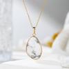 1 Stück Naturstein Unregelmäßiger Anhänger Halskette Rosa Kristall Amethyst Tigerauge Halskette Anhänger für Damen Paar Schmuck Geschenk