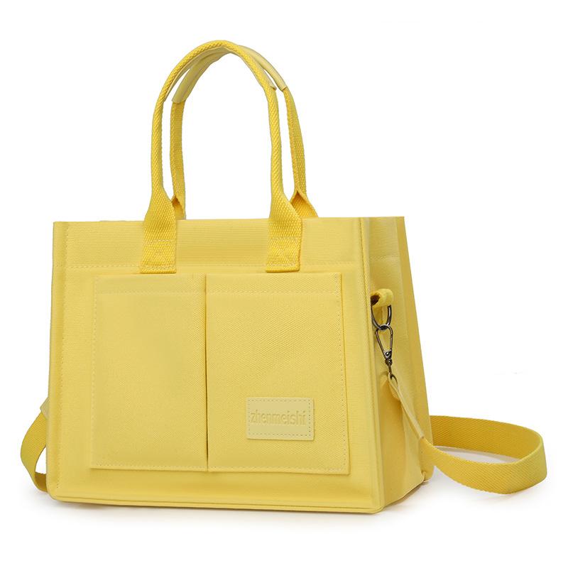 Canvas-Tasche Damen Große Kapazität Mehrfachtasche Umhängetasche Tragetasche