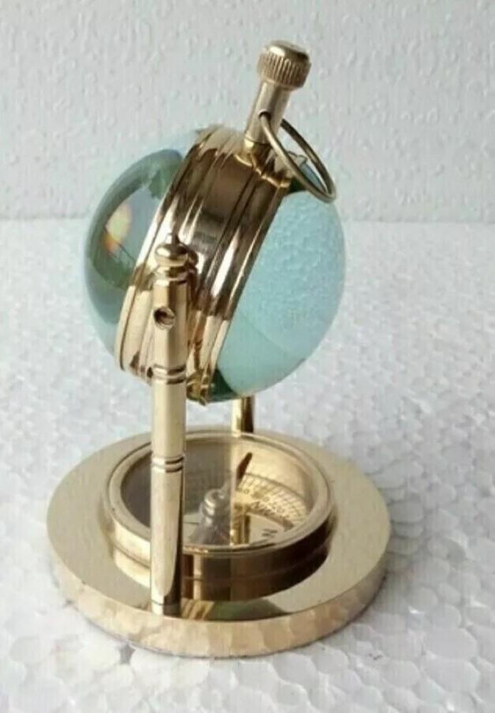 Uhr Schreibtisch Vintage Tischplatte Antik Tischplatte Messing Dekorativ Geschenk