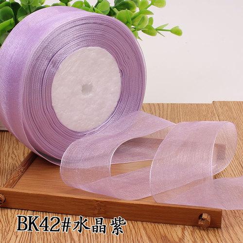 50yards/roll 12/15/20/25/40mm Organza Ribbon Wholesale Gift Wrapping Decoration Christmas Silk Ribbons Lace Fabric DIY Crafts