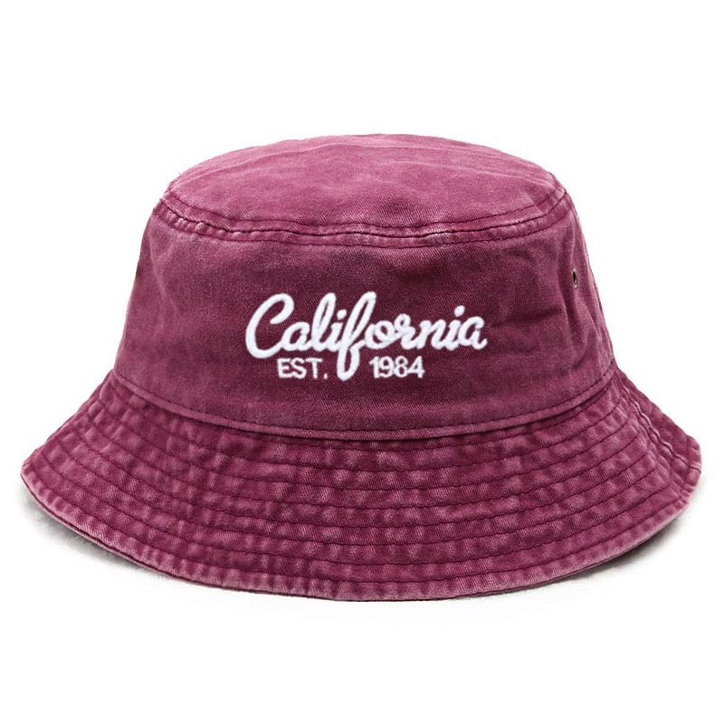

Washed Cotton Bucket Hat for Men Women Vintage Wide Brim Sun Protection Adjustable Outdoor Fishing Cap Sport California Style розы красного