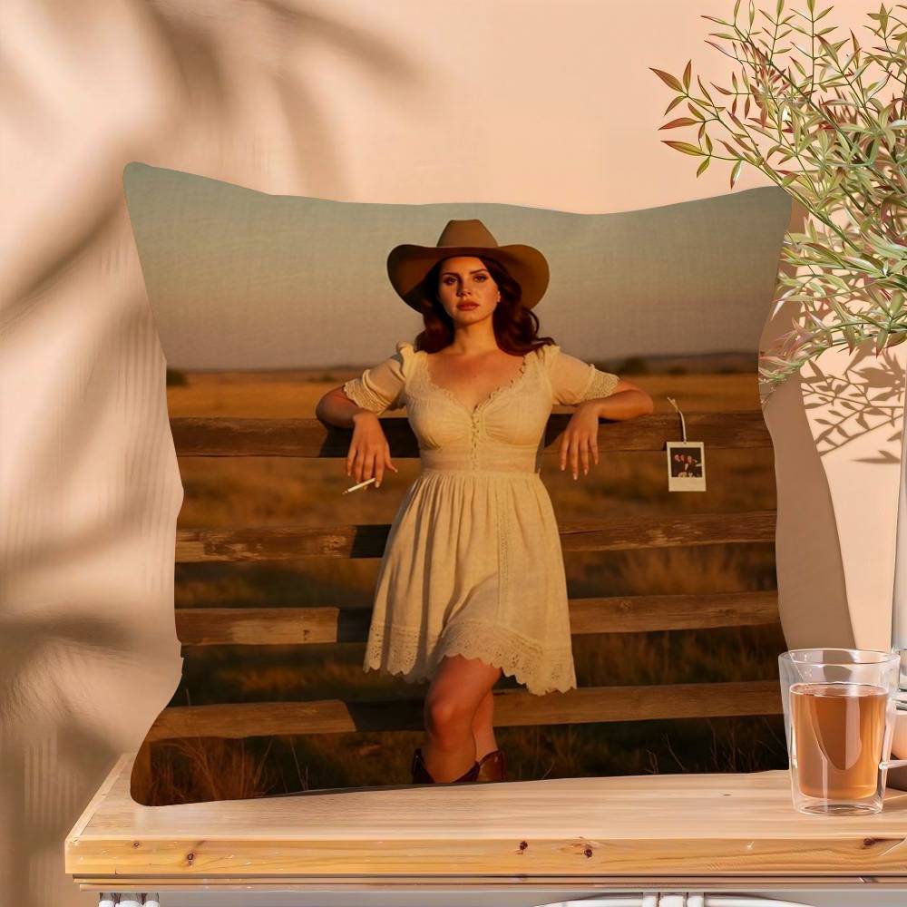 

Lana Del Rey Hot Music Pillow Cushion Cover Pillowcase Living Room Sofa Home Decor Customized 30x30 cm