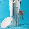 Decorative Handmade Long-handle Painting Supplies Dance Prop Photography Prop Paper Umbrella