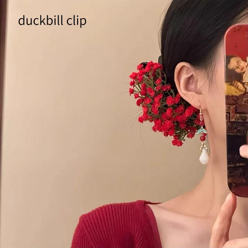 

Мила шпилька для волосся з гіпсофілою, штучна квітка, аксесуари для волосся, шпилька високої цінності, елегантна весільна вечірня прикраса для голови