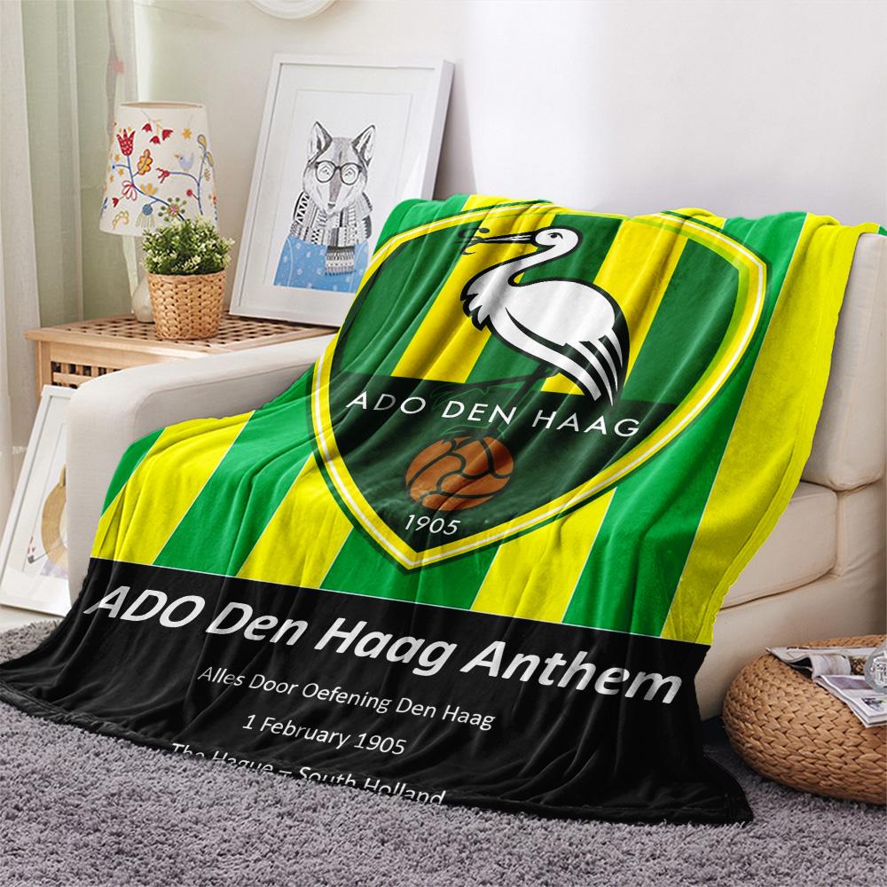 Coperta in Flanella con Stampa The Hague Football Club, Alta qualità Confortevole per Tutte le Stagioni, Arredamento per la Casa, Calore e Comfort