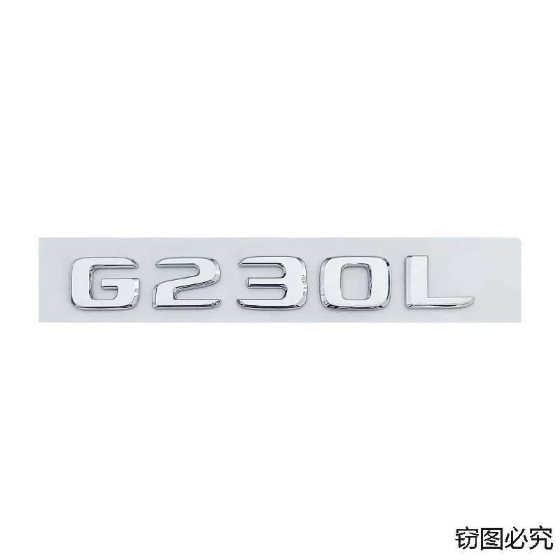 ABS Letters Decal Car Rear Trunk Emblem Stickers Tail Badge for Mercedes Benz G230L G300L G350L G500L Exterior Accessories AC1
