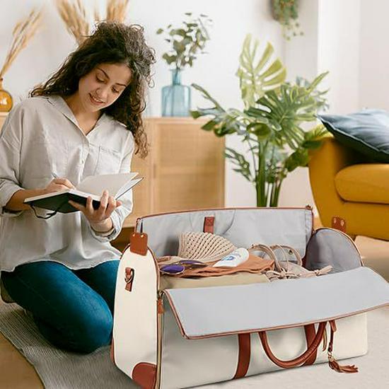 Foldable Large Capacity Multifunctional Travel Bag - One-Shoulder Messenger Style with Convenient PU Material