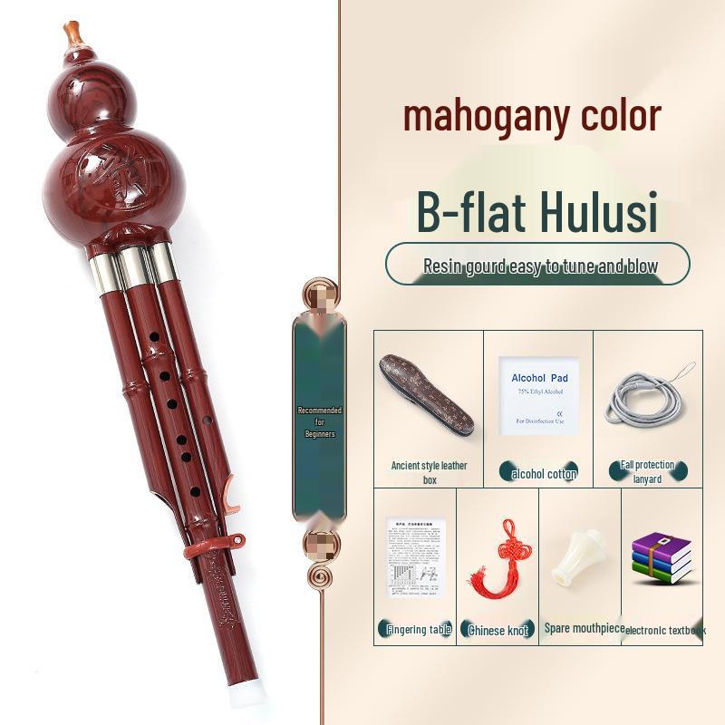 B Flat & C Key Ethnic Gourd Flute for Students & Beginners